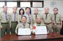 Korea Scout Association President Dr Kang Young Joong was awarded the Kiggi Medal from Scout Association of Japan